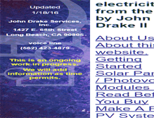 Tablet Screenshot of electricityfromthesun.info